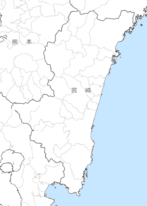 宮崎県の地図・場所