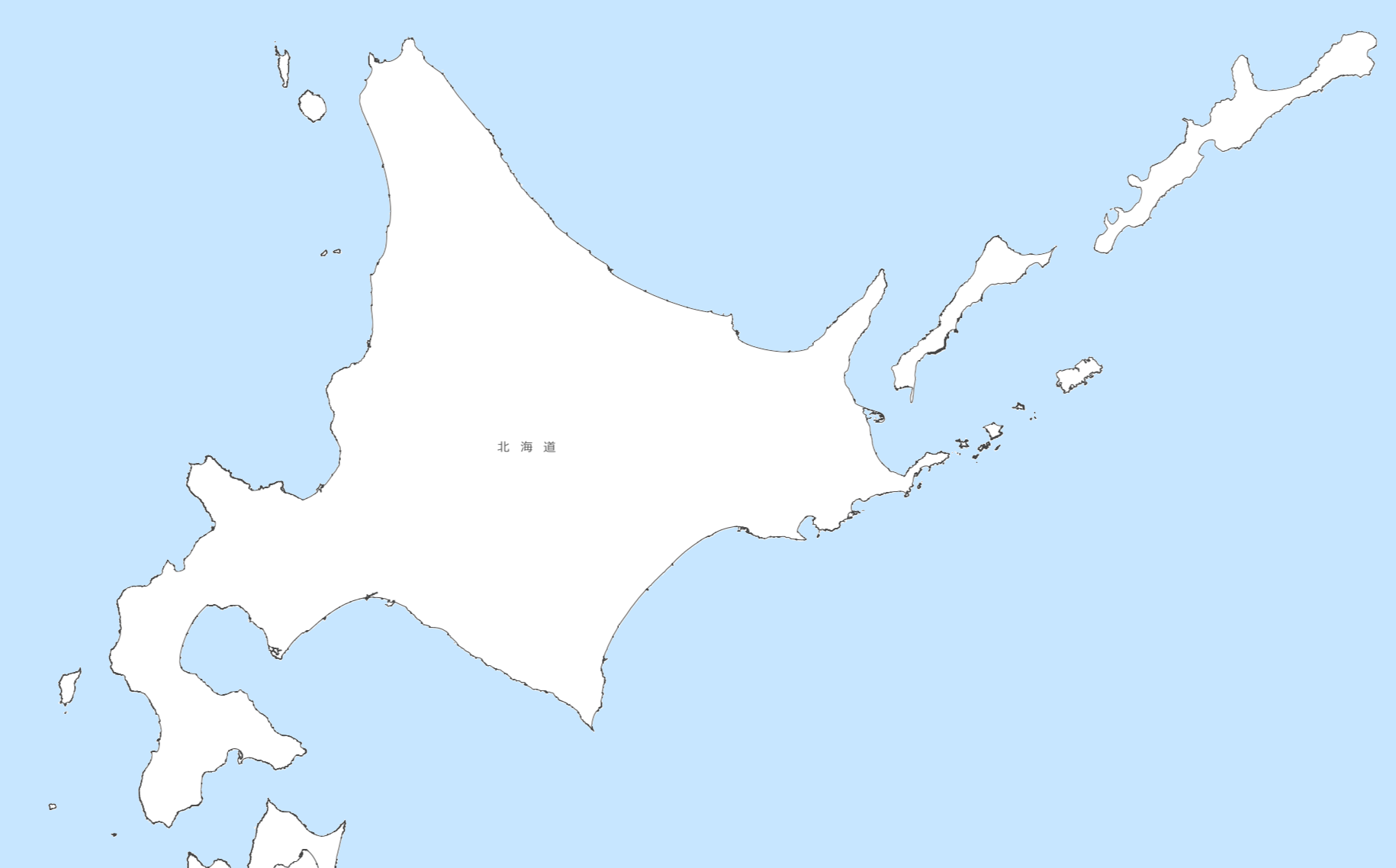 北海道の地図・場所