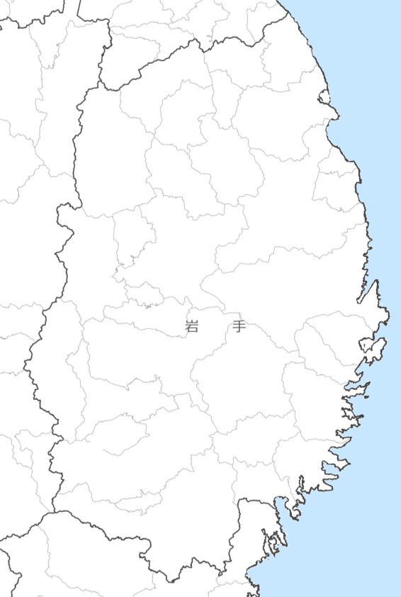 岩手県の地図・場所