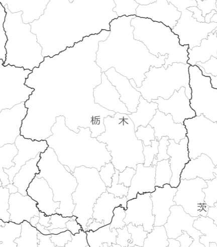 栃木県の地図・場所