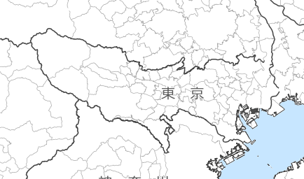 東京都の地図・場所