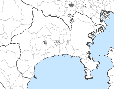 神奈川県の地図・場所