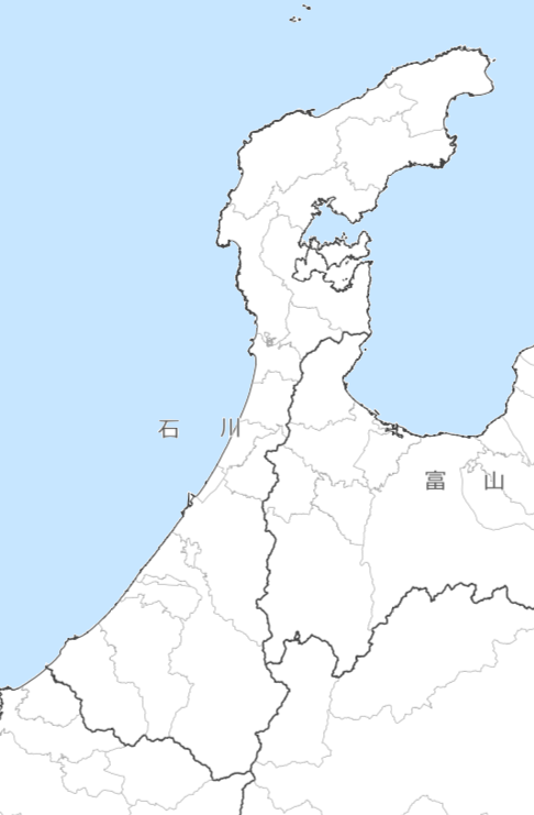 石川県の地図・場所