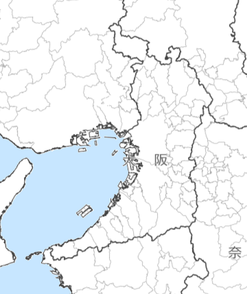 大阪府の地図・場所