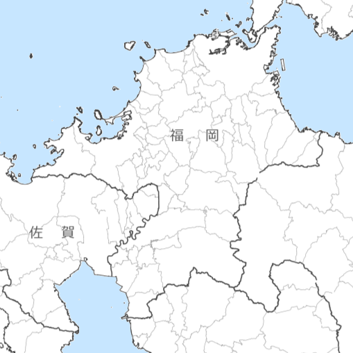 福岡県の地図・場所