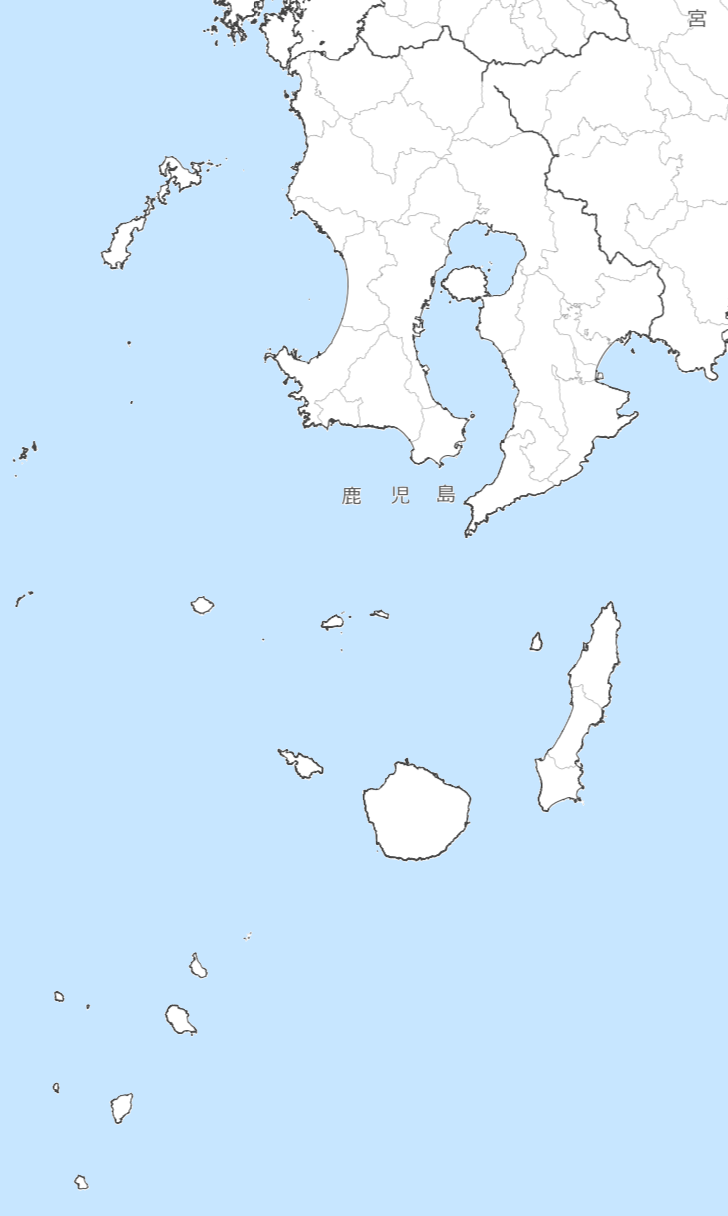 鹿児島県の地図・場所